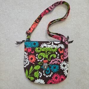 Vera Bradley Retired Lola Saddle Hipster Quilted Crossbody Handbag Adjustable